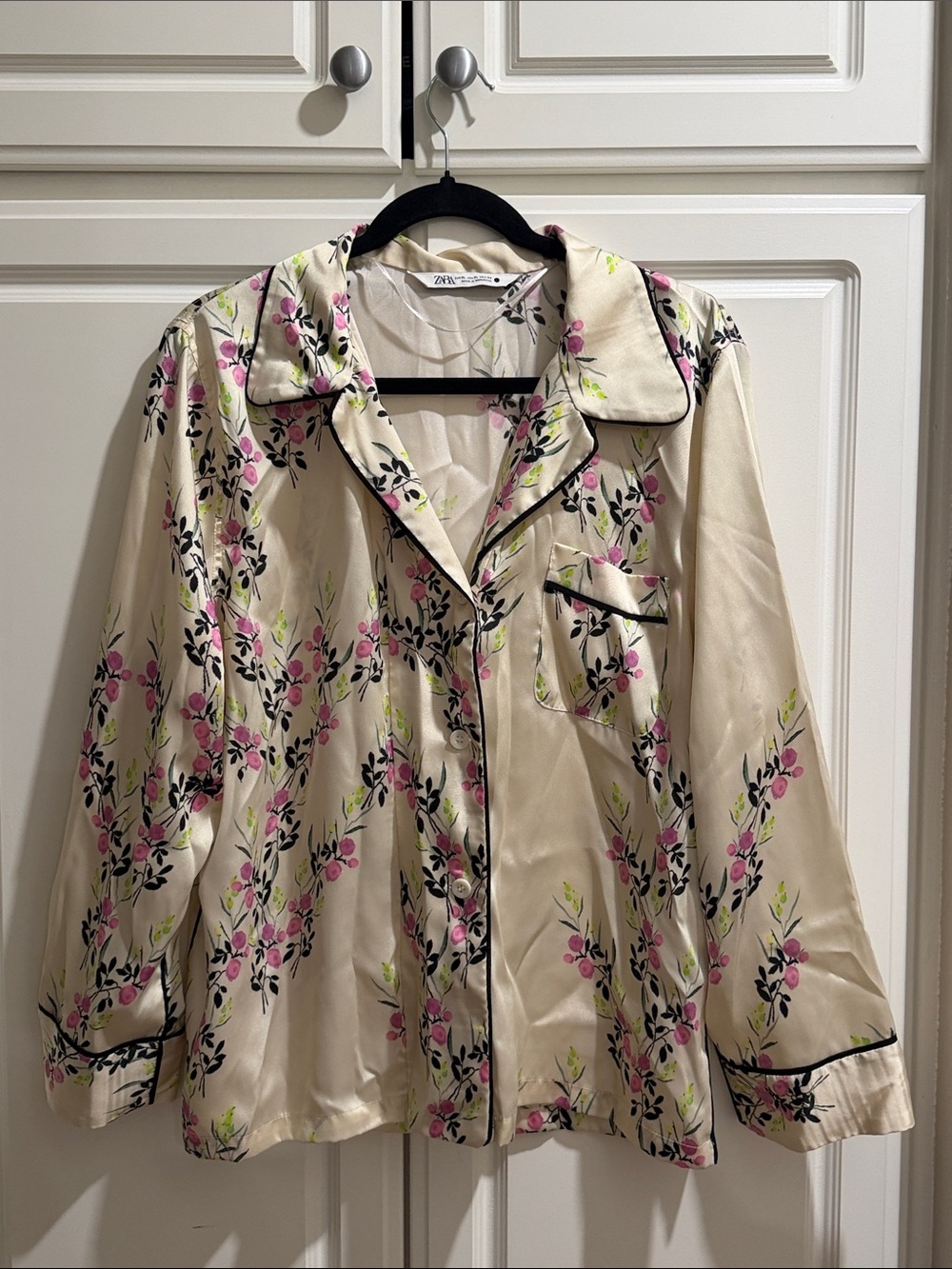 Zara blouse Flowers XL - Picture 1 of 5